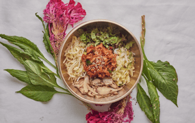 A Flower Blossom on the Rice